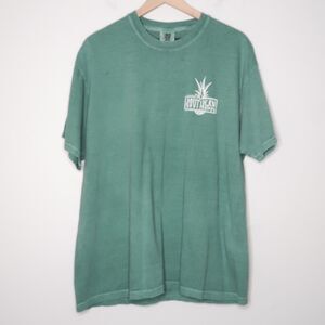 Southernology Comfort Colors Womens T-Shirt XL Light Green‎ Campfire Firelight